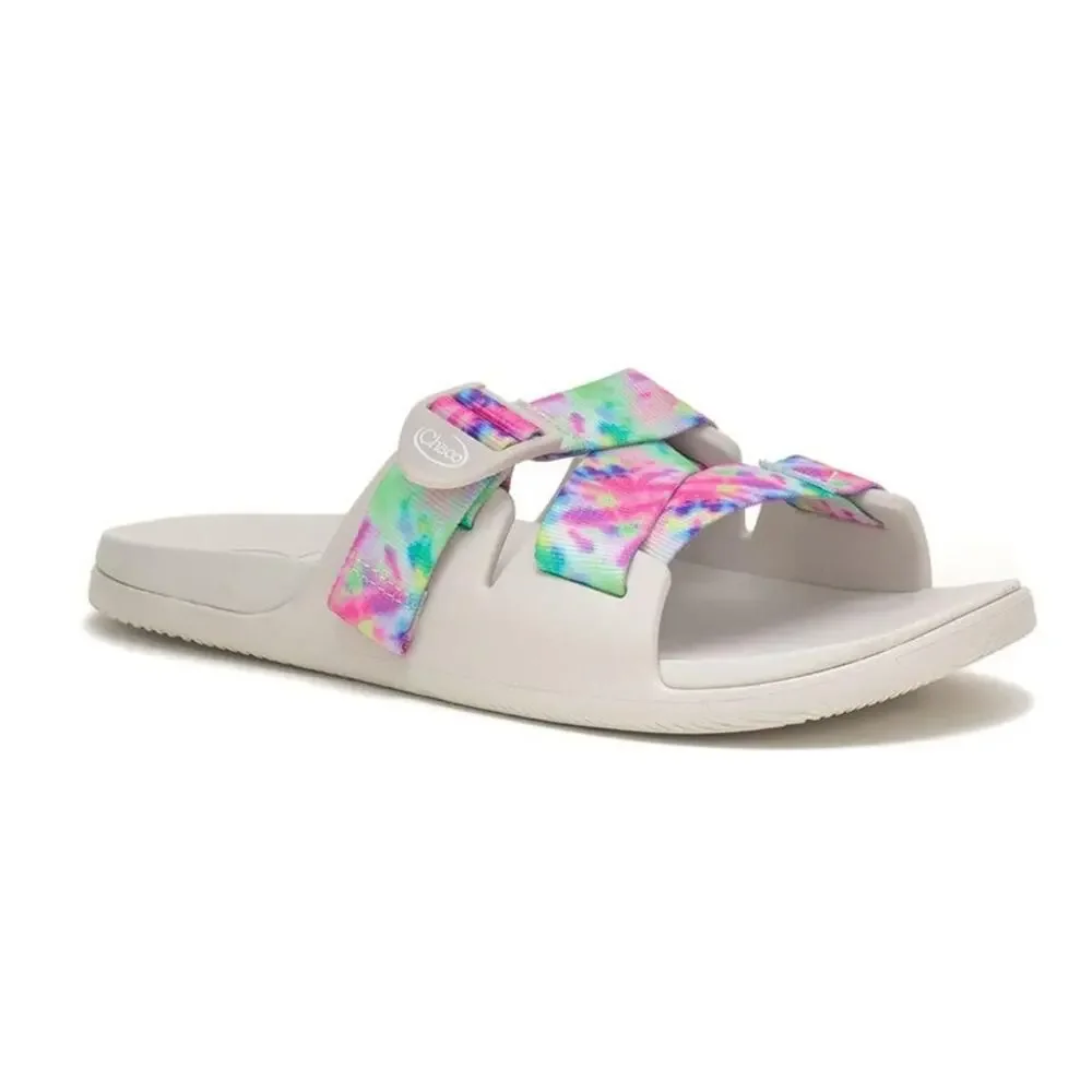 Chaco Chillos Slide Sandals Women's Beige 7 Tie Dye Cream Sport Slides